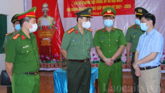 Kiểm tra công tác bảo đảm an ninh trật tự phục vụ bầu cử