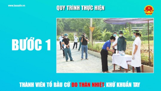 Tình huống 1A: Tổ chức bầu cử tại khu vực bỏ phiếu đối với người có sức khỏe bình thường