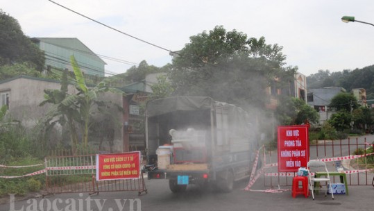 TP Lào Cai gỡ phong tỏa các địa điểm liên quan đến ca nghi ngờ mắc Covid-19 tại phường Nam Cường