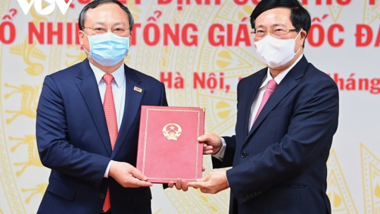 Trao quyết định bổ nhiệm ông Đỗ Tiến Sỹ giữ chức Tổng Giám đốc Đài Tiếng nói Việt Nam