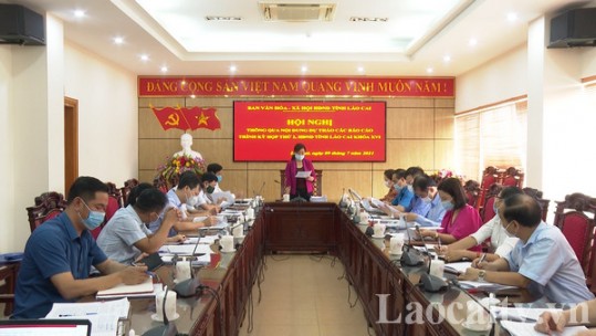 Thông qua nội dung dự thảo các báo cáo trình kỳ họp thứ 2, HĐND tỉnh Lào Cai khóa XVI