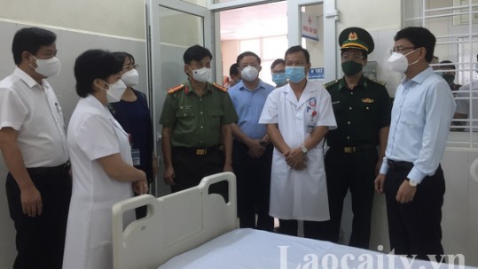 Bí thư Tỉnh ủy Đặng Xuân Phong kiểm tra công tác phòng chống dịch Covid-19 tại TP Lào Cai