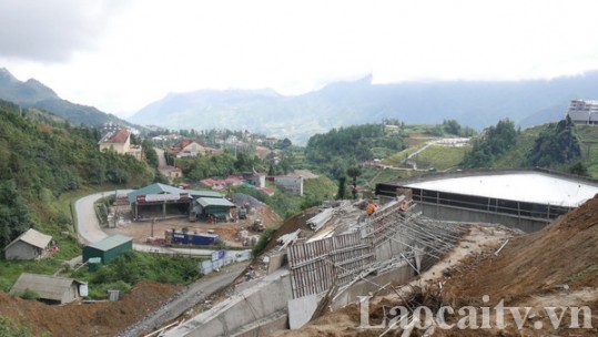 Đẩy nhanh tiến độ xây dựng nhà máy nước sạch Sa Pa