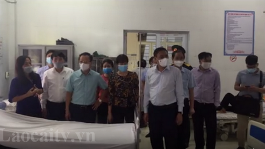 Lãnh đạo tỉnh kiểm tra công tác phòng, chống dịch Covid-19 tại huyện Si Ma Cai