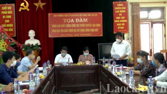 Tích cực vận động đồng bào tôn giáo tham gia xây dựng nông thôn mới