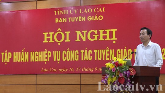 Hội nghị tập huấn công tác tuyên giáo năm 2021