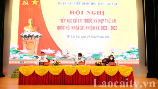 Đoàn đại biểu Quốc hội tỉnh tiếp xúc cử tri thành phố Lào Cai