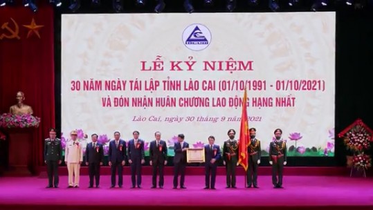 Lào Cai kỷ niệm 30 năm ngày tái lập tỉnh và đón nhận Huân chương Lao động hạng Nhất