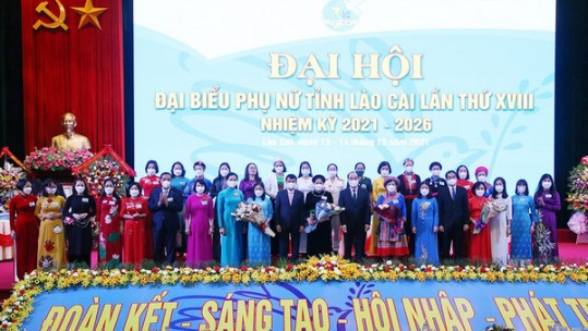 Đại hội Đại biểu Phụ nữ tỉnh Lào Cai lần thứ XVIII, nhiệm kỳ 2021 - 2026 thành công tốt đẹp