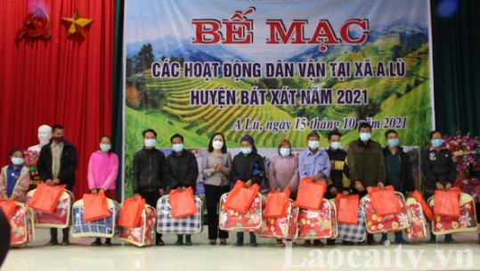 Bế mạc các hoạt động dân vận tại xã A Lù, huyện Bát Xát