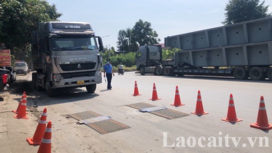 Kết quả sau gần một tháng ra quân xử lý xe chở quá tải trọng tại nút giao IC17