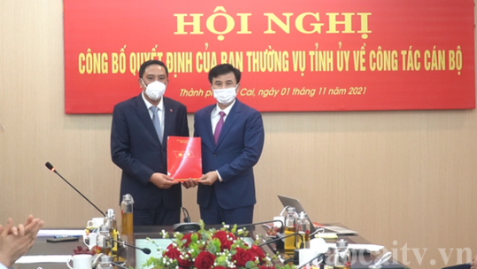 Công bố quyết định của Ban Thường vụ Tỉnh ủy về công tác cán bộ