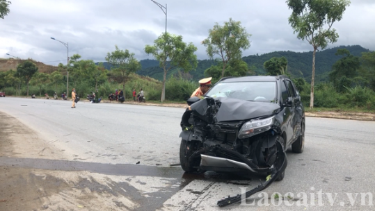 Tai nạn giao thông trên đường Võ Nguyên Giáp, một người bị thương nặng