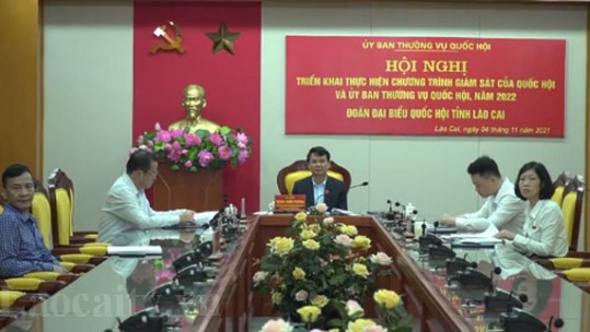 Triển khai thực hiện chương trình giám sát của Quốc hội và Ủy ban Thường vụ Quốc hội năm 2022