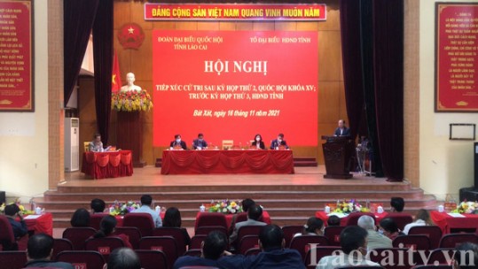 Đoàn Đại biểu Quốc hội tiếp xúc cử tri tại huyện Bát Xát