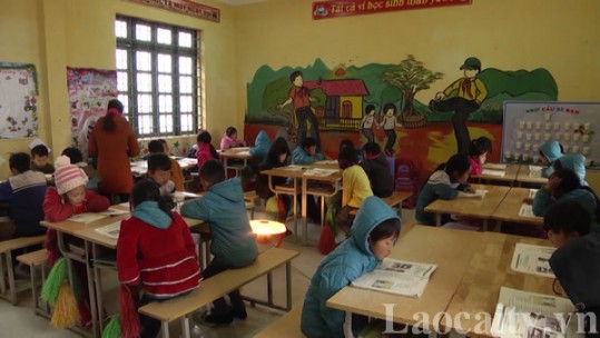 Thị xã Sa Pa: chủ động giữ ấm cho học sinh trong mùa đông