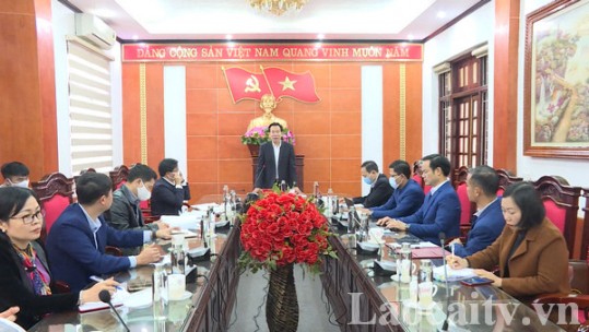 Ban Tuyên giáo Tỉnh ủy Lào Cai kiểm tra tại Đảng bộ huyện Bảo Thắng