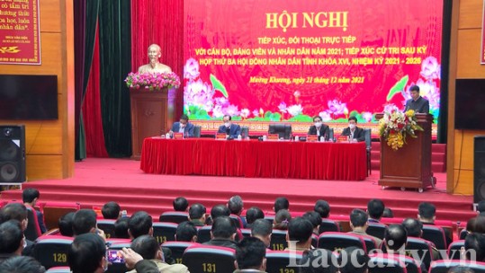 Khai mạc hội nghị tiếp xúc, đối thoại trực tiếp với cán bộ, đảng viên và Nhân dân huyện Mường Khương