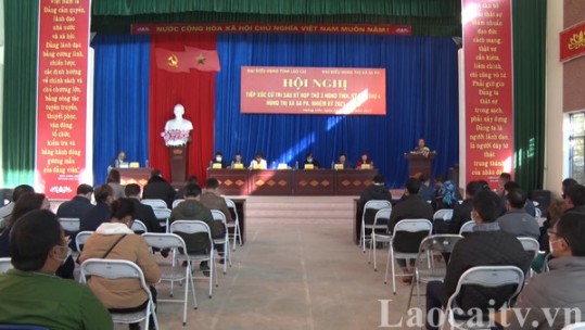 HĐND tỉnh tiếp xúc cử tri tại Sa Pa sau kỳ họp thứ Ba