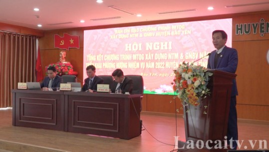 Năm 2022, Bảo Yên phấn đấu có 2 xã đạt chuẩn nông thôn mới nâng cao