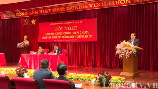 Ngành Kế hoạch và Đầu tư Lào Cai triển khai nhiệm vụ năm 2022