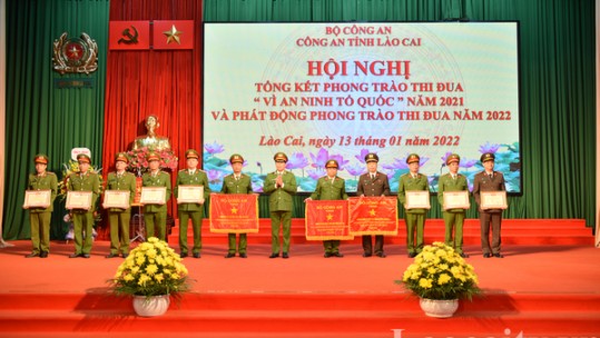 Công an tỉnh Lào Cai tổng kết công tác năm 2021, triển khai nhiệm vụ năm 2022