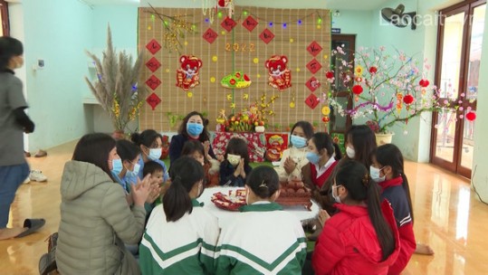 Niềm vui đón tết ở Trung tâm Công tác xã hội tỉnh