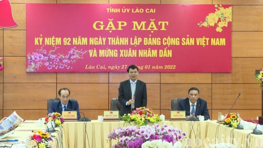 Tỉnh Lào Cai gặp mặt Kỷ niệm 92 năm Ngày thành lập Đảng Cộng sản Việt Nam