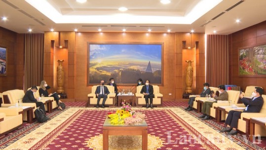 Chủ tịch UBND tỉnh Trịnh Xuân Trường tiếp xã giao Phái đoàn Liên minh châu Âu tại Việt Nam