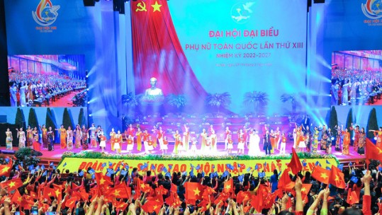 Khai mạc Đại hội đại biểu Phụ nữ toàn quốc lần thứ XIII, nhiệm kỳ 2022 - 2027