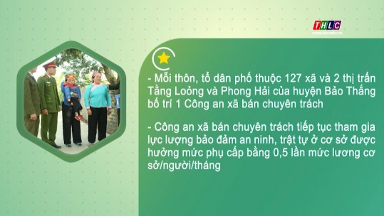 Quy định số lượng, chế độ đối với công an xã bán chuyên trách