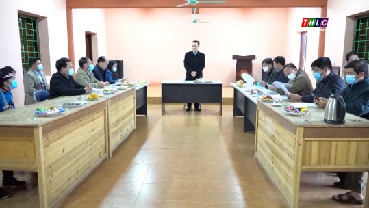Lãnh đạo huyện Mường Khương kiểm tra tình hình sau tết