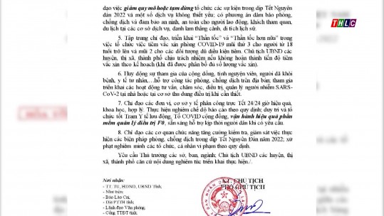 Tăng cường các biện pháp chống dịch Covid-19 trong dịp Tết Nguyên đán Nhâm Dần