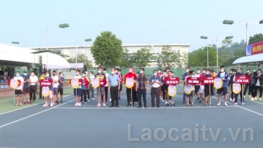 Khai mạc Giải Quần vợt tranh cúp các câu lạc bộ tỉnh Lào Cai năm 2022