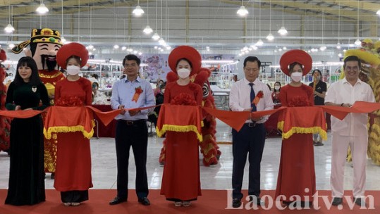 Khánh thành Nhà máy may thêu xuất khẩu tại Lào Cai