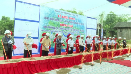 Bảo Yên khởi công nhiều công trình nhân kỷ niệm 75 năm thành lập Đảng bộ huyện