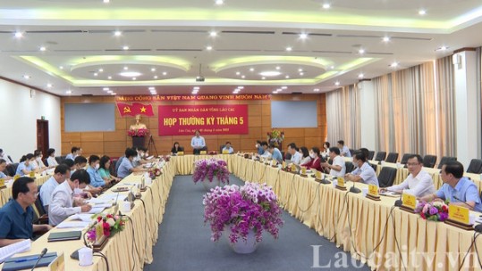 UBND tỉnh họp phiên thường kỳ tháng 5/2022