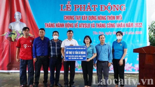 Phát động tháng công nhân gắn với xây dựng nông thôn mới ở Bảo Yên