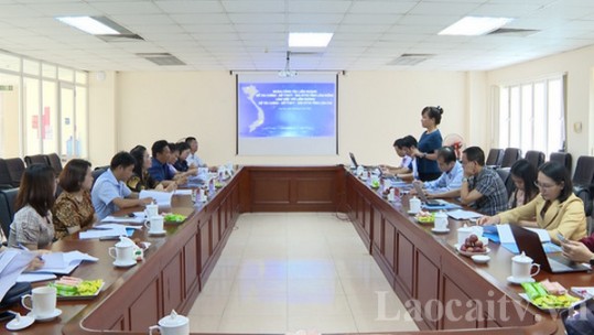 Đoàn công tác liên ngành tỉnh Lâm Đồng làm việc tại Đài PT - TH tỉnh Lào Cai