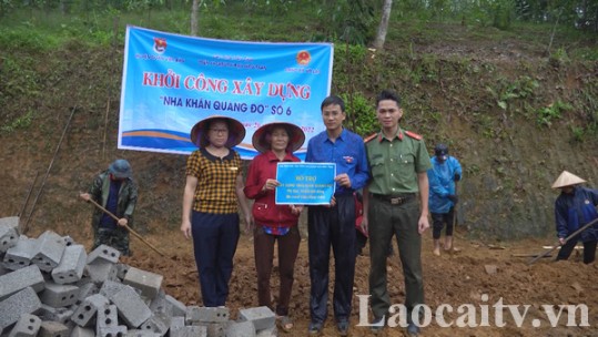 Văn Bàn: Khởi công nhà khăn quàng đỏ