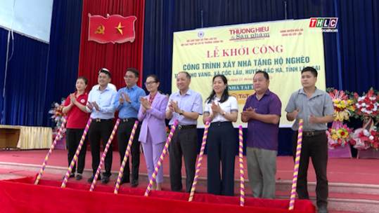 Khởi công xây dựng nhà cho hộ nghèo ở Bắc Hà