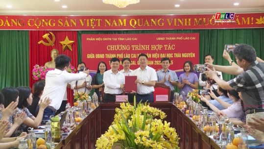 Phân hiệu Đại học Thái Nguyên tại Lào Cai ký kết thỏa thuận hợp tác giai đoạn 2022 - 2025