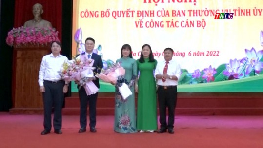 Ban Thường vụ Tỉnh ủy công bố các quyết định về công tác cán bộ