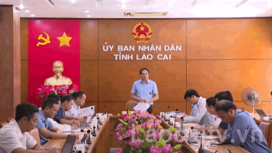 Thường trực UBND tỉnh nghe báo cáo tiến độ thực hiện lập quy hoạch tỉnh Lào Cai