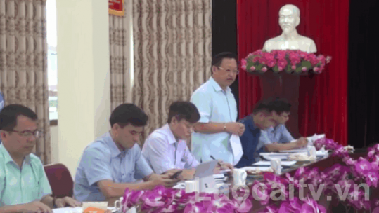 Đoàn kiểm tra MTTQ tỉnh làm việc tại thành phố Lào Cai