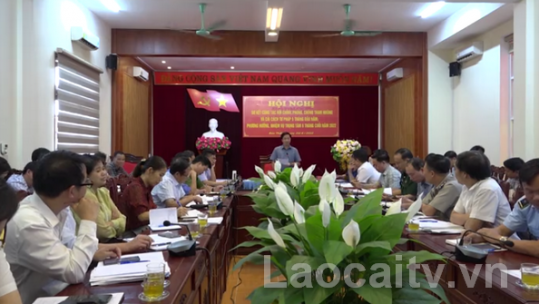 Huyện ủy Bảo Thắng sơ kết công tác nội chính