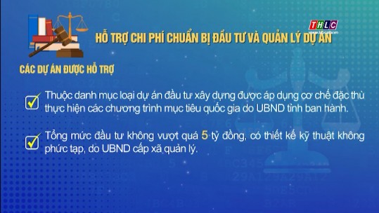 Hỗ trợ chi phí chuẩn bị đầu tư và quản lý dự án