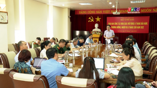 Ban Tuyên giáo Tỉnh uỷ sơ kết công tác khoa giáo mở rộng