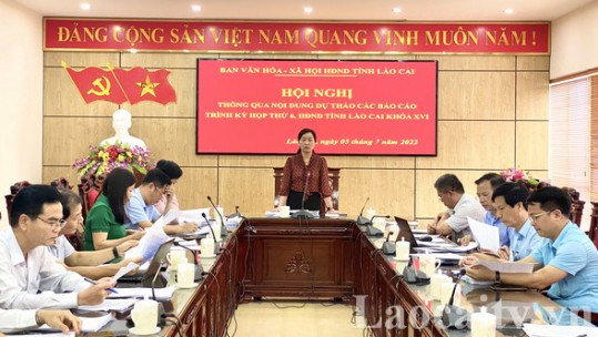 Ban Văn hóa - Xã hội thông qua các dự thảo báo cáo, nghị quyết trình Kỳ họp thứ 6, HĐND tỉnh khóa XVI