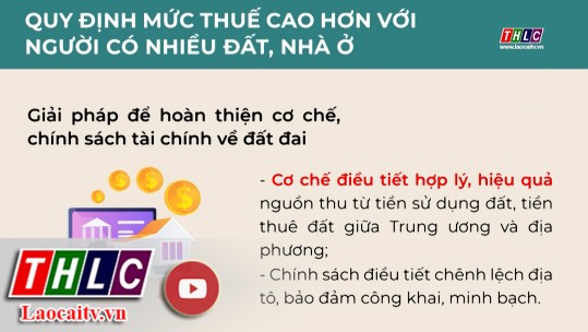 Quy định mức thuế cao hơn với người có nhiều đất, nhà ở